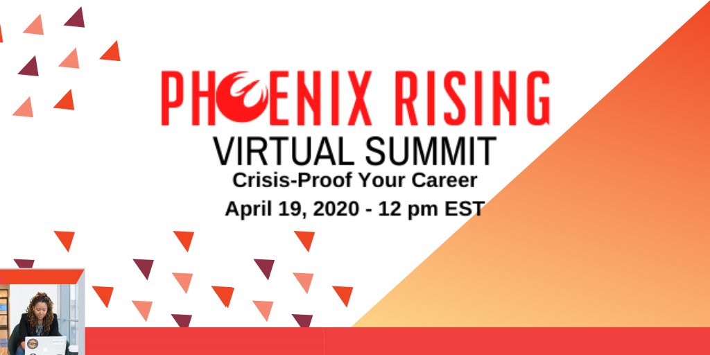 This is your LAST WEEK to register for the   #PhoenixRisingSummit, which is bringing professionals together to teach and learn about crisis-proofing your career, particularly right now. Learn more & register at  https://phoenixrisingsummit.com/