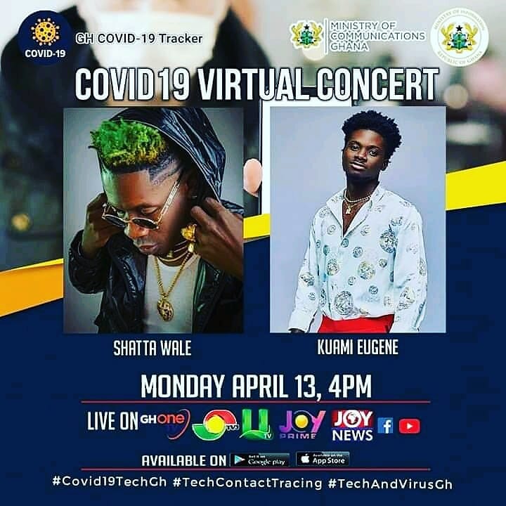 Tonight 4pm Sharp 💋💋🔥🔥🔥
#Shattawale 
#KuamiEugene
#COVID19CONCERT🔥
#ManaclesofAShatta