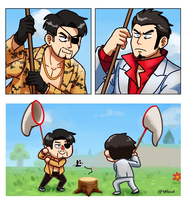 I thought this will be funny and then I realized Im actually brainfarted #ACNH #Yakuza 