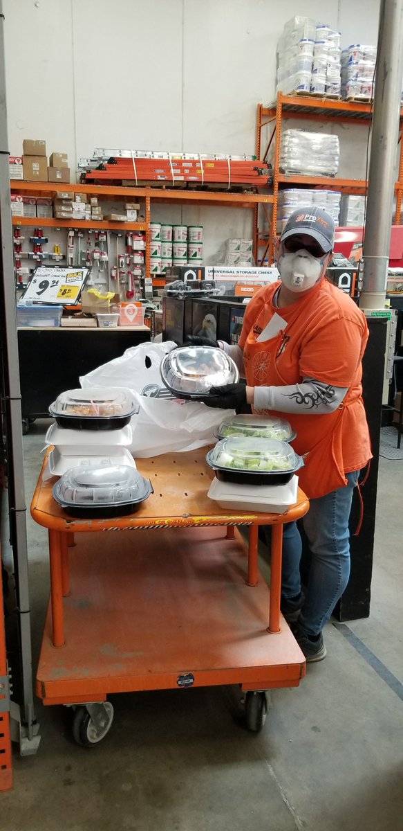 When you LIVE THE VALUES of our company, customers truly appreciate it! To show his gratification, Contractor Gene Yoder had lunch for our Pro Team delivered this weekend! Thank you Gene for all you do and congrats to our awesome Pro Team in 2903.