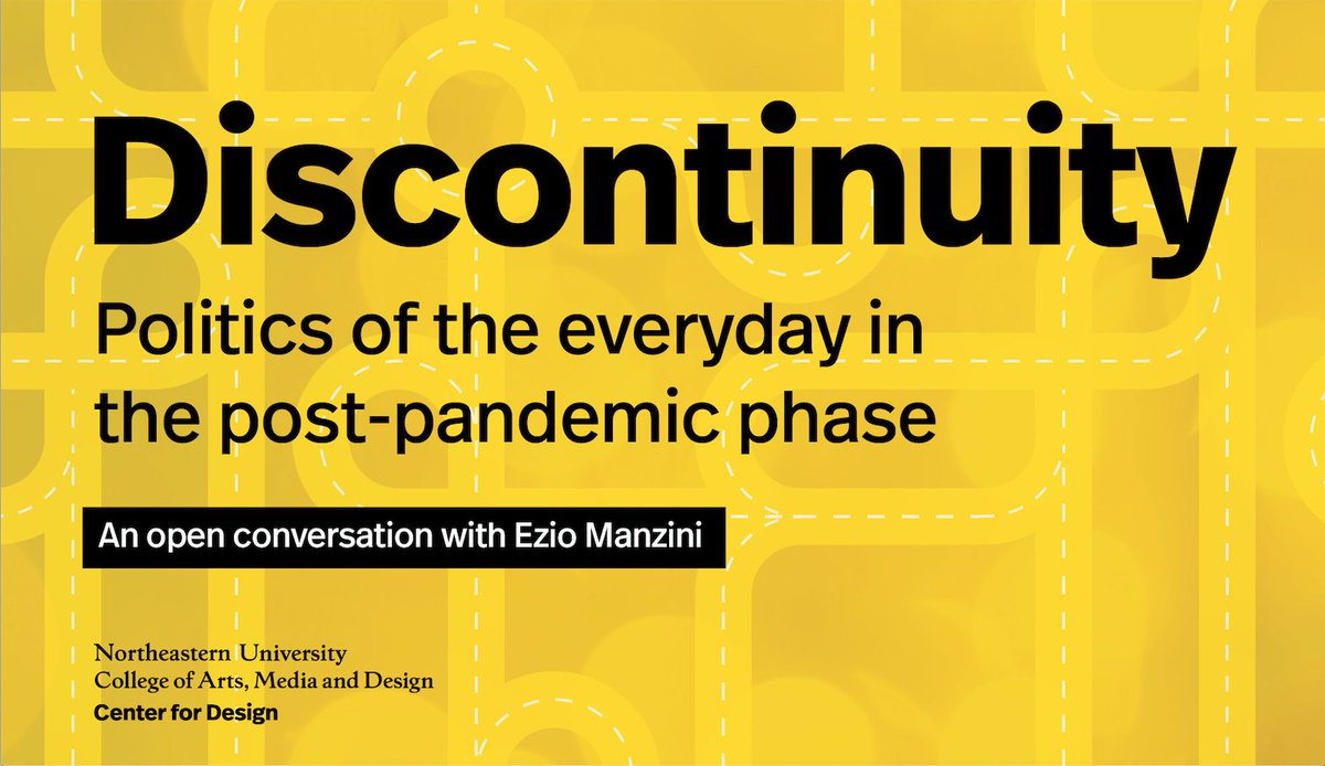 NU_CfD's tweet photo. "What will the world be like after the #COVID19 crisis? It will certainly be different. But how? Where will the change go? And what could and should #design do?"

Open conversation with Ezio Manzini
April 17th 11:45am EST https://t.co/KO228tu48Z

#socialinnovation #politics https://t.co/A41BvGEIEg