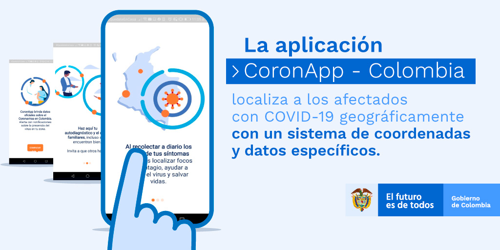 RaizaDeLuque's tweet photo. Con la aplicación móvil ‘CoronApp - Colombia’, puedes registrar tus síntomas y los de tu familia, localizar los focos de contagio y ayudar a frenar el virus para, así, salvar vidas. Descarga CoronApp y reporta diariamente tu estado de salud. #PorTuVidaPorMiVida https://t.co/wtemeNdN56