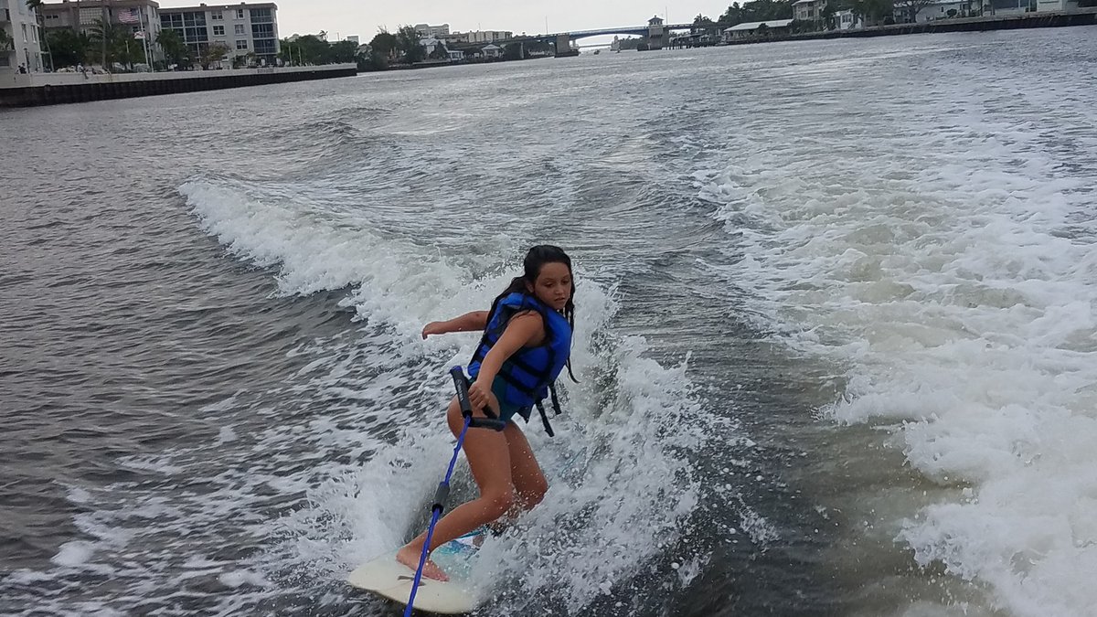 ArenaAndCompany's tweet photo. Surfing through the pandemic any way we can! #GirlsThatSurf #WakeSurfing #BeachShutDown https://t.co/frcWUJBcP3