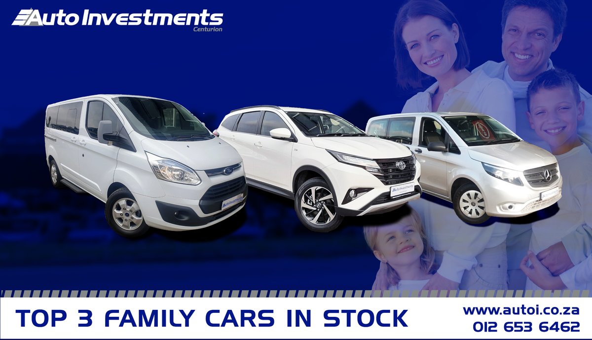 InvestmentsAuto's tweet photo. Choose from our wide range of pre-owned vehicles and only start paying your 𝙛𝙞𝙧𝙨𝙩 𝙞𝙣𝙨𝙩𝙖𝙡𝙡𝙢𝙚𝙣𝙩 in 𝗔𝘂𝗴𝘂𝘀𝘁!

https://t.co/UTpG1yhYar  

#familyday #familycar #autoinvestmentscenturion #motorcrushmonday #mondaymotivation https://t.co/sJwfHLrQR0