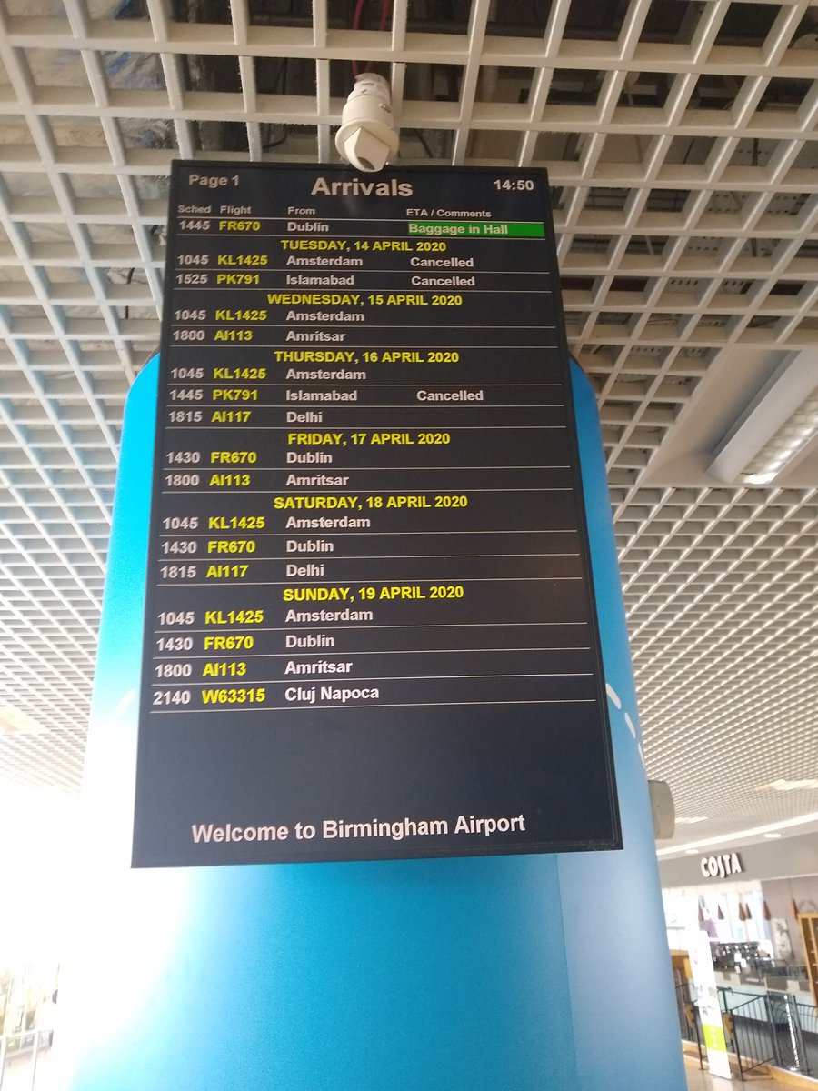 Birmingham airport.