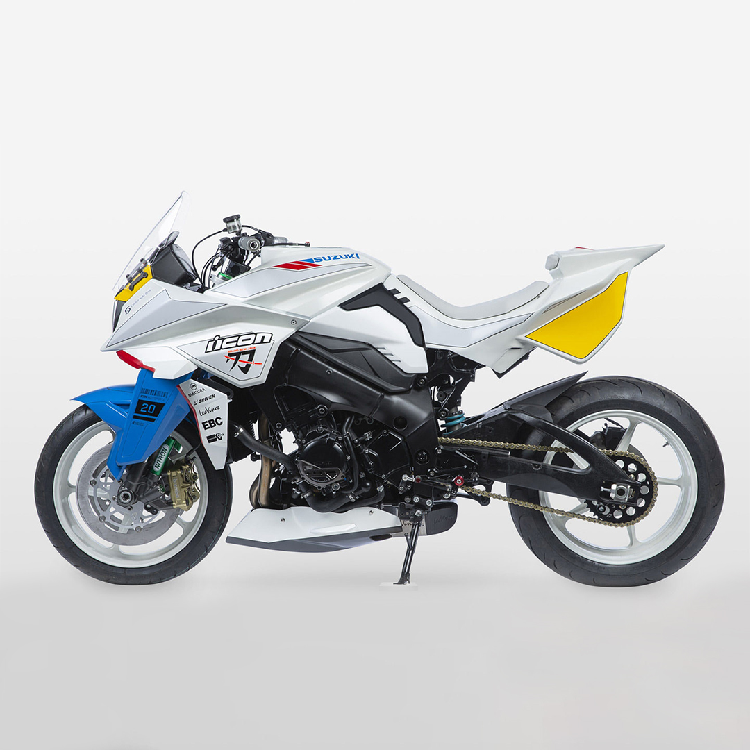 HYPEBEAST's tweet photo. ICON Motorsports and #Suzuki have teamed up to deliver a one of a kind #Gundam inspired custom 2020 Katana.
Photo: ICON Motorsports https://t.co/Hqs925NjJT