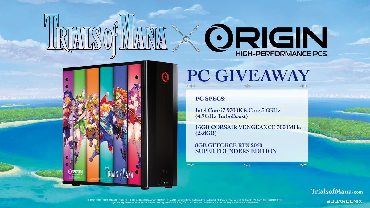 ORIGIN PC (@originpc) on Twitter photo We are proud to host a giveaway for a special edition <a href="/SquareEnix/">Square Enix</a> x <a href="/ORIGINPC/">ORIGIN PC</a> NEURON with incredible <a href="/ManaGame/">Mana Series</a> artwork! π§
Enter here for a chance to win:
bit.ly/2UZGTda We are proud to host a giveaway for a special edition <a href="/SquareEnix/">Square Enix</a> x <a href="/ORIGINPC/">ORIGIN PC</a> NEURON with incredible <a href="/ManaGame/">Mana Series</a> artwork! π§
Enter here for a chance to win:
bit.ly/2UZGTda