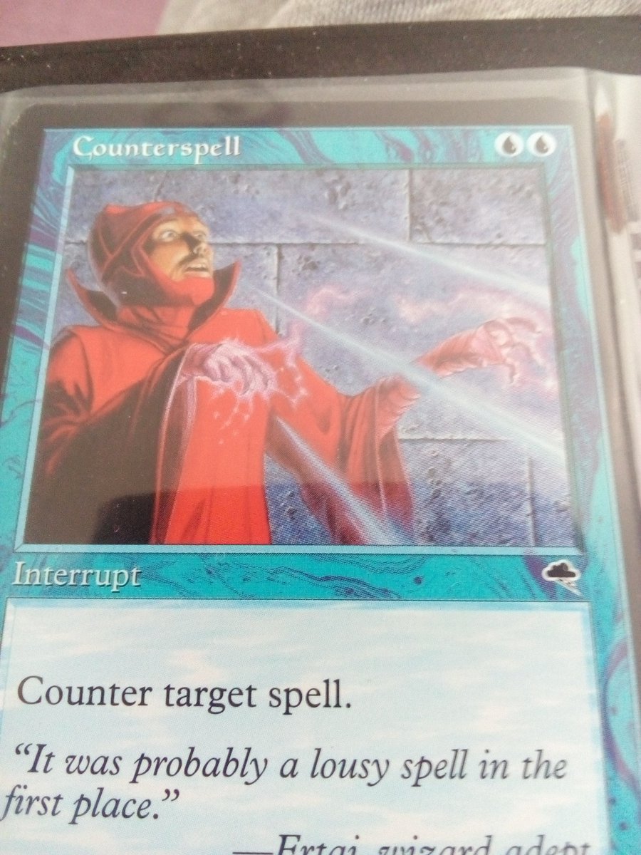 ExploringMtg's tweet photo. So every time I see old school counterspell I see Douglas from IT crowd any body else #ITcrowd #counterspell #tempest #douglas #double #twins @maro254 @magicmadhouse @Chaos_Cards @SGH_RTs @HourlyMtg https://t.co/ipRWIxldvT