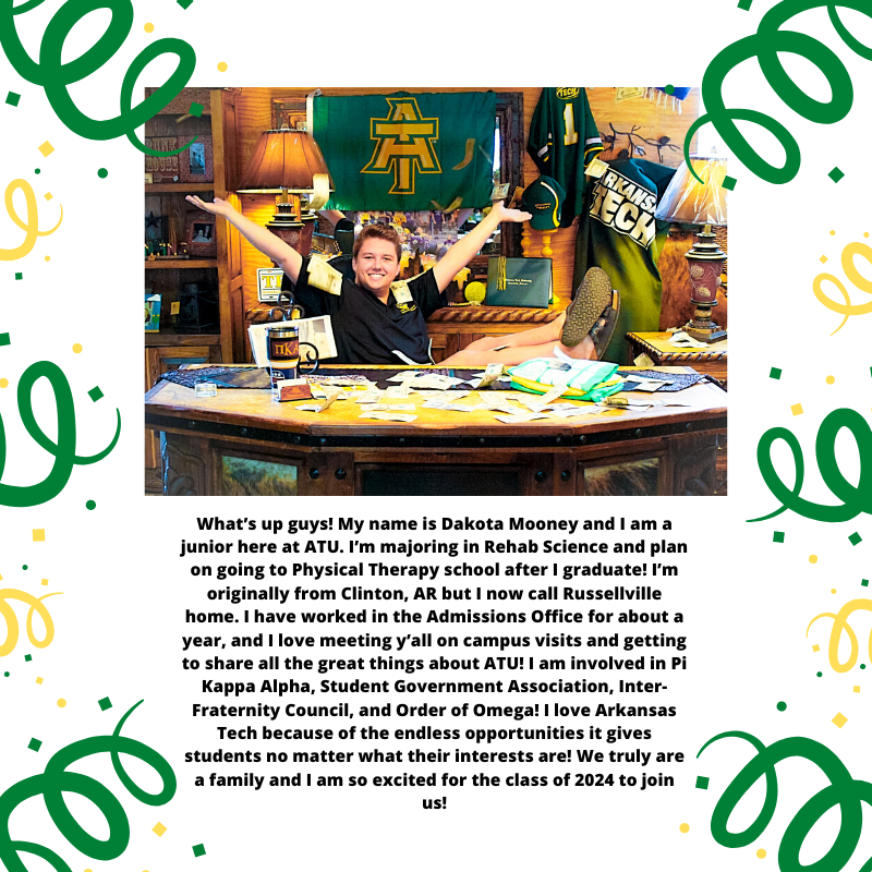 go2ATU's tweet photo. Share your #MyATUstory with us! #Go2ATU #ArkansasTech #ATU2020 @ArkansasTech https://t.co/FW2PnEiHNs