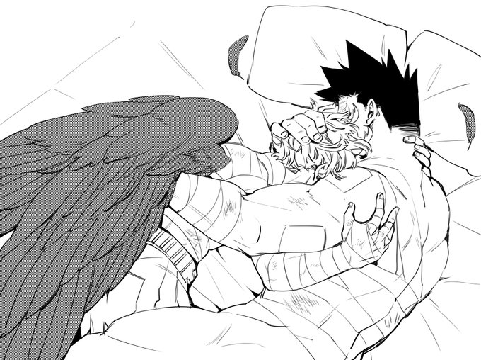 ホー炎お互い怪我の手当てしてそのままお互いの体温感じながら眠ってほしい 