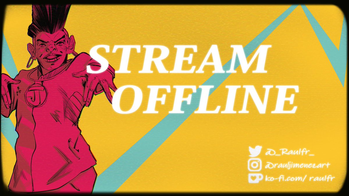 rauljimenezart's tweet image. Nueva pantalla para cuando no hay streaming!! :D

#commissionsopen #StreamOffline #artstream #ComicArt #twitch #SupportSmallStreamers @TwitchCreates