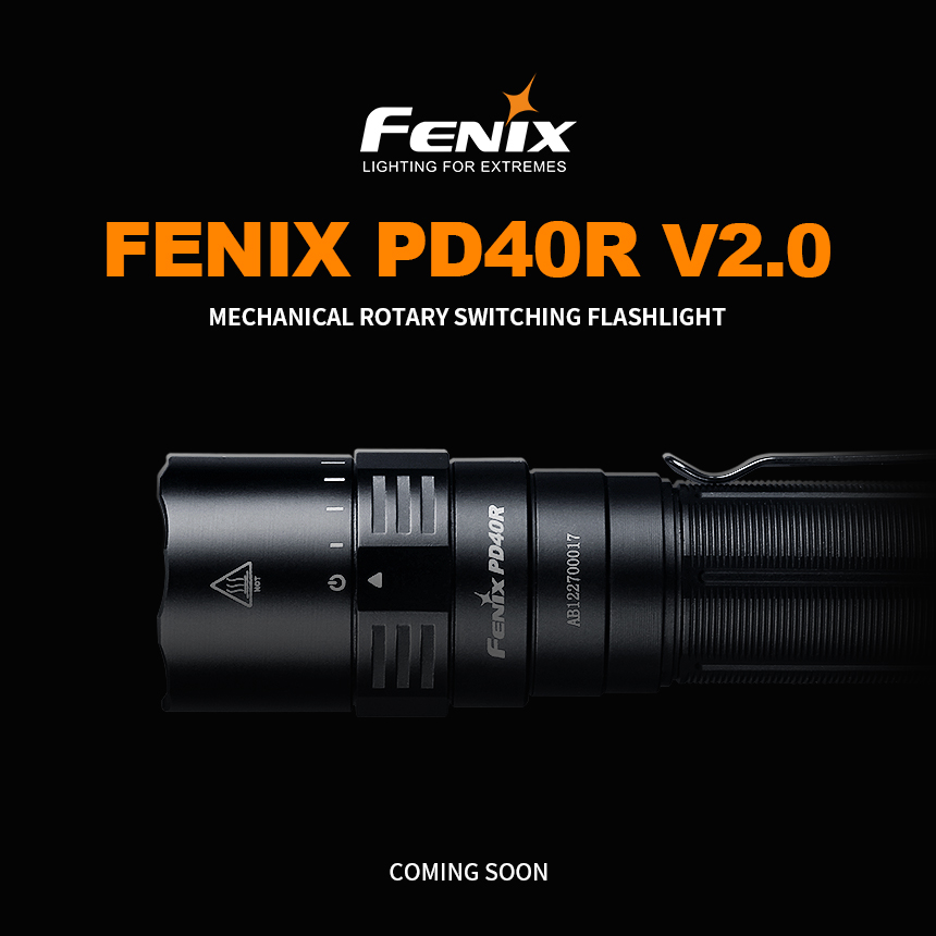 FenixProducts's tweet photo. Get to know Fenix PD40R V2.0. The mechanical rotary switching flashlight. The ever fast operation Experience. You can easily shift to any outputs in the pitch darkness without worrying not finding the “button”. Stay tuned! https://t.co/gP4PEtuWFn