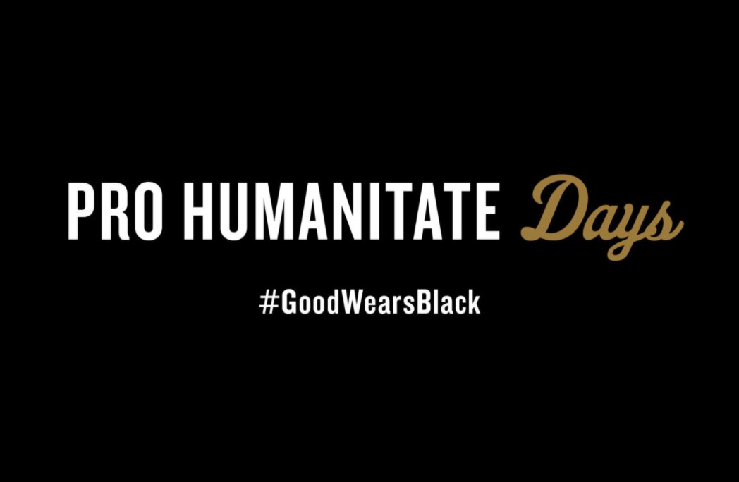 WakeForestBiz's tweet photo. During this year's #ProHumanitateDays, we're asking all #BizDeacs, including @WFUAlumni, parents, students, and friends to take at least one action that shows the world that #GoodWearsBlack. Learn more » https://t.co/pOSQpPH6RZ https://t.co/tCpBhvjiP5