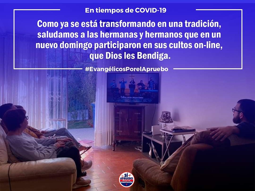 EvangelicosyDem's tweet photo. Somos Evangélicos por el Apruebo, y somos parte de la inmensa mayoría de iglesias que ya llevan varias semanas haciendo sus reuniones on-line y han llamando a mantenerse en casa. No como los 2 personajes, el supuesto Pastor Cid en La Pintana y el bufón de los medios, Pastor Soto. https://t.co/F1Aq03pqfB