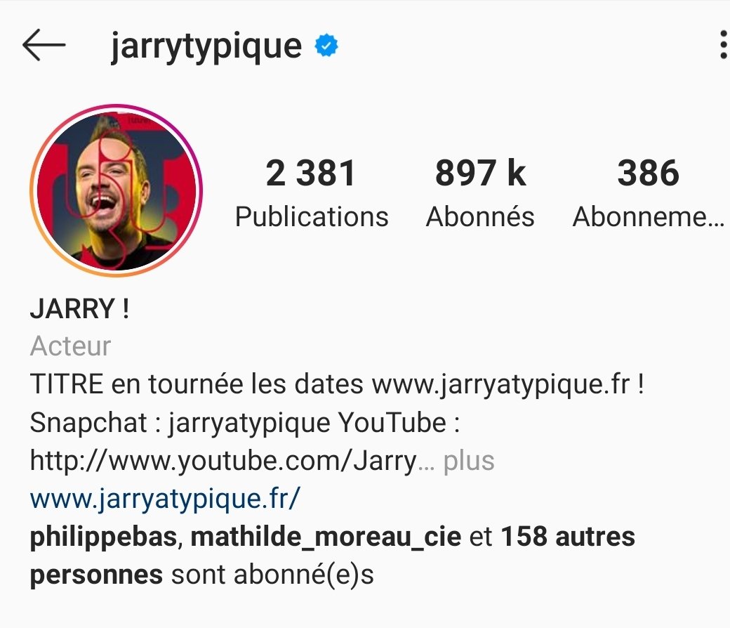 Jarrynette34's tweet photo. Ya 3 semaines un peu plus de 700000 abonnés sur le compte Instagram de @JarryAtypique j'avais parié le Million a la fin du confinement et aujourd'hui on frôle les 900000 🥳🥳 je crois quon peut y arriver 💪💪 @Jarry_TeamFan https://t.co/L5fwmIR961