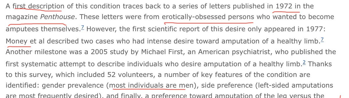 No wonder the phenomenon was first discussed in *Penthouse* and of course our old friend John Money was there at the start.