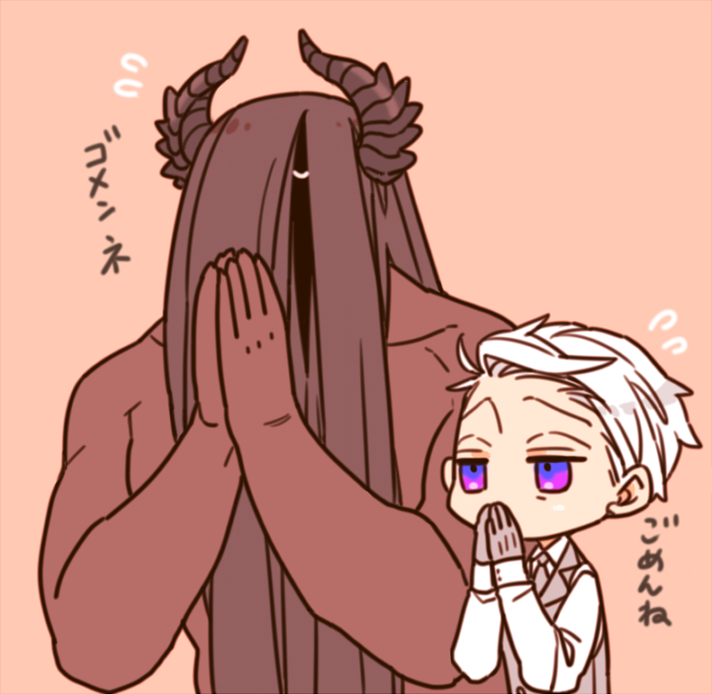 笑ってないリアンで揃えてみました^^
ではでは次はカヴォとリアン、二人揃ってる過去イラストです?✨ 