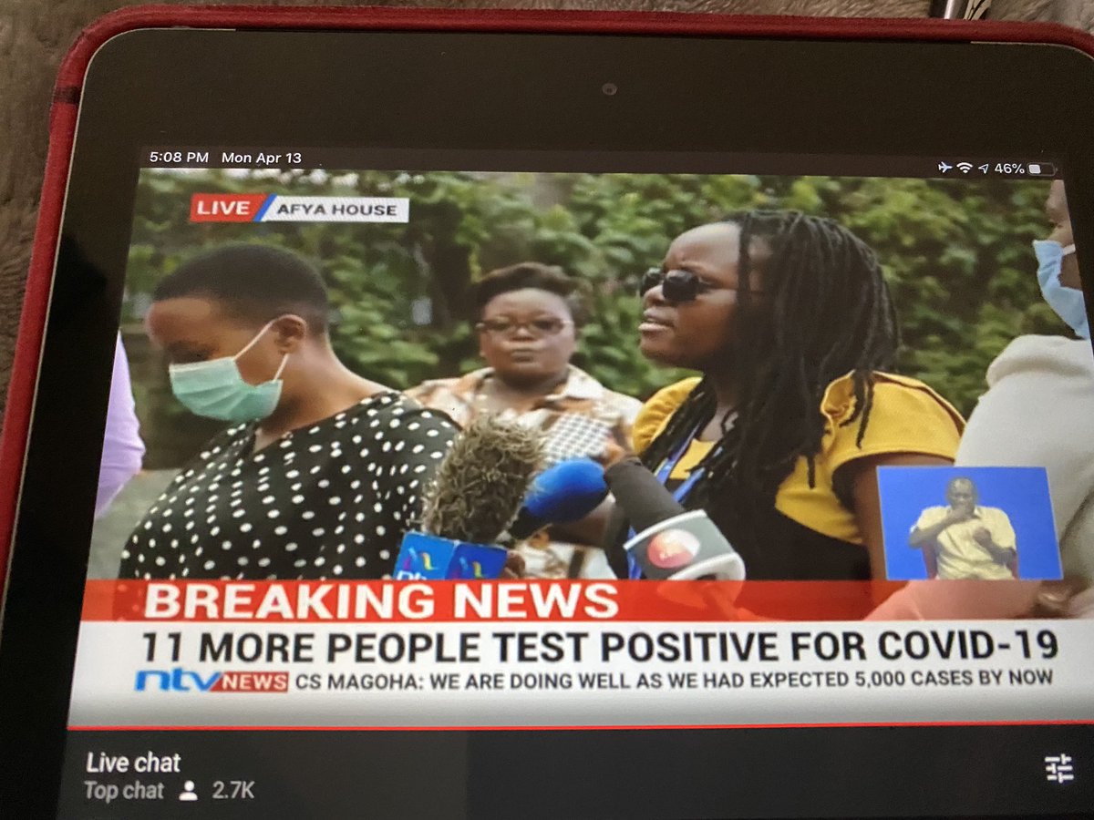 RobertAlai's tweet photo. Vera Okeyo from Daily Nation doesn’t have a mask. And she together with senior govt officials are ok with but the same govt officials would want to arrest poor Kenyans for not wearing a mask. 

Daily Nation, always attack those not wearing masks but see their journalist. https://t.co/laY1nu14zh