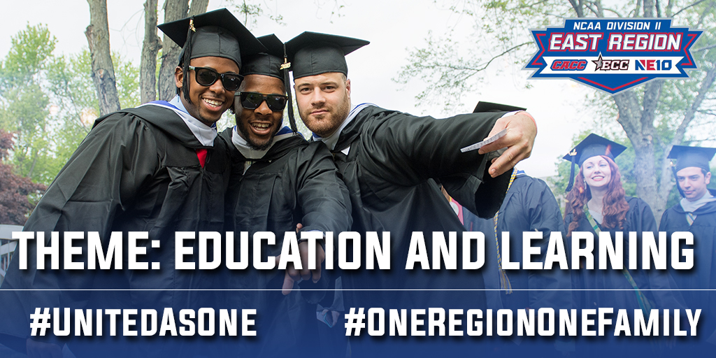 TheNortheast10's tweet photo. Theme #3 for our East Region #healthandwellness initiative is Education and Learning! 

NE10 teams - post your videos/photos of how you are currently staying on top of your coursework - then tag other @CACC01 and @ECCSports teams and ask them to do the same!

#OneRegionOneFamily https://t.co/fXYl0zMBmB
