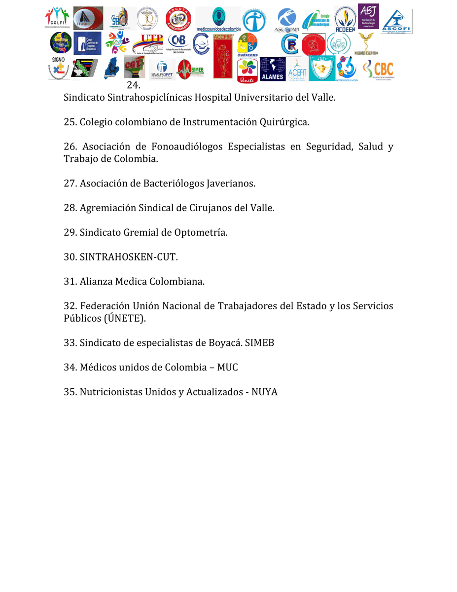 lasocomeg's tweet photo. El personal de salud, representado por las organizaciones identificadas en este comunicado, rechaza categóricamente el decreto 538 del 2020, expedido el día de hoy, que busca forzar a los profesionales y trabajadores de la salud a concurrir a la atención de la pandemia. https://t.co/AlHbHdCNHI