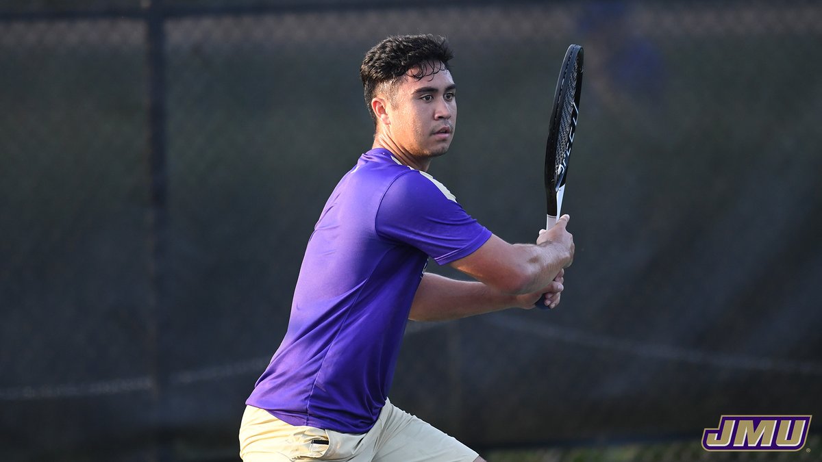 JMUMTennis's tweet photo. This week, we recognize each of our four seniors. 

Paul Mendoza won 138 total match over the past four years (69 singles &amp; 69 doubles).

Primarily playing at both No. 1 singles and doubles, Paul was a two-time All-CAA doubles honoree and once named All-CAA for singles.

#GoDukes https://t.co/EBGlSJcKvd