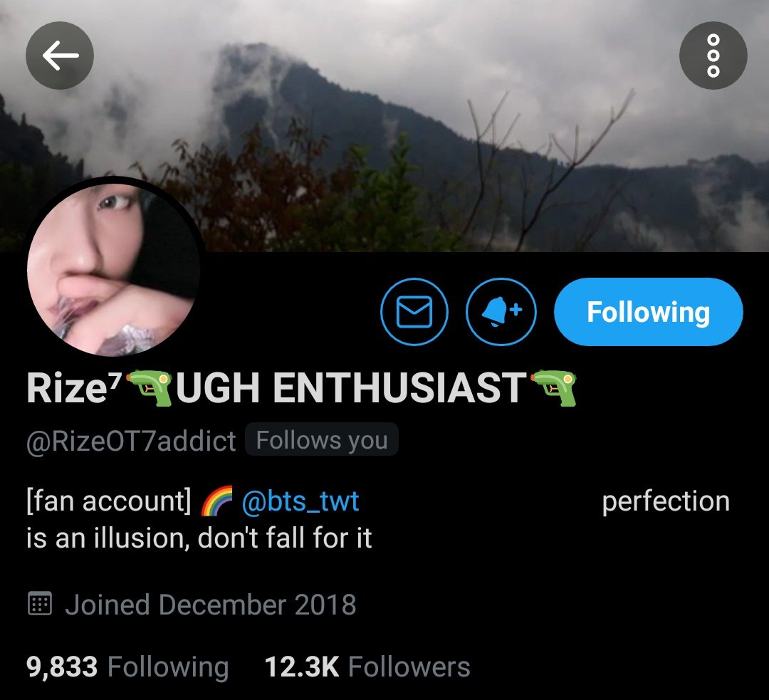 rize  an iconic sh♡♡ter very brave and tweets nothing but facts. I love our mutual and I live ur mind. @RizeOT7addict 