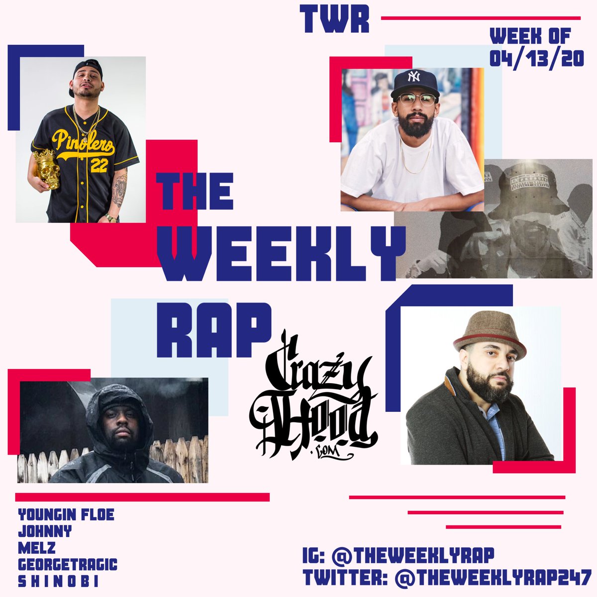 JaeHavana's tweet photo. Week #2 of @theweeklyrap247 is now live! This week we feature @youngin_floe @unclejohnny916 @georgetragic @flyboiidotcom #Shinobi #UnratedProduct #DevonThompson check their music out on this weeks feature! 🏆 | Cc: @CrazyHood @djEFN | https://t.co/crEuz0Eprw https://t.co/UkHQjPzZSa