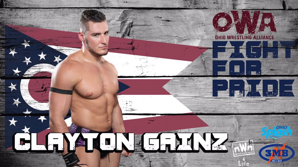 OhioWrestlingA1's tweet photo. He is #TooSwoleToControl and he is returning to the #OWA on June 13th for #Fight4Pride!
See Clayton Gainz in Columbus, Ohio by getting your tickets at https://t.co/0ZPDlihzkz https://t.co/E6F6PmSD5Q