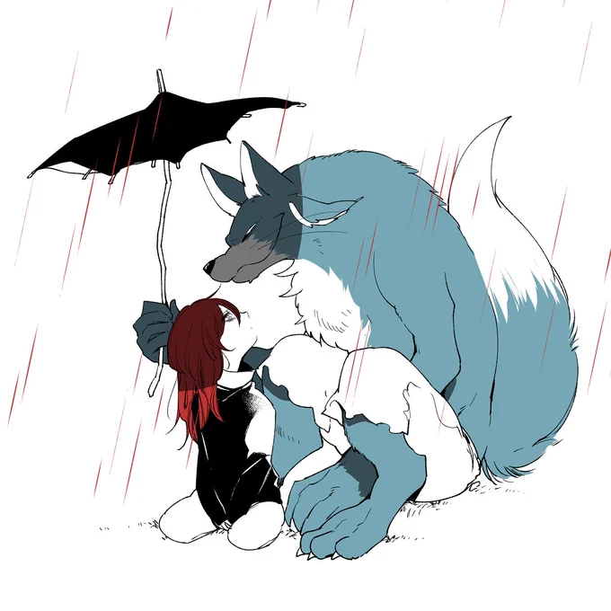 赤ずきんの雨宿り 
