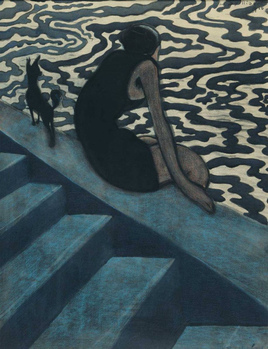 fatemeekhtesari's tweet photo. The Bather, 1910 - Léon Spilliaert
#Fselection https://t.co/MznuvqZ1vq