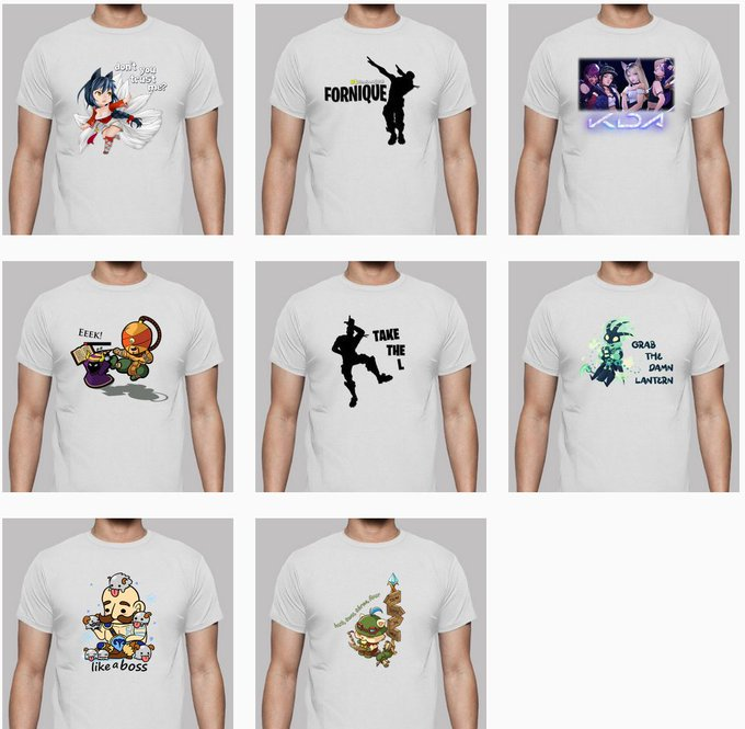 ModaJoven2018's tweet photo. ¿Amante de los #videojuegos? ¡Compra tu favorita!
#CAMISETAS #Gaming en https://t.co/fclhMj7NsS

#leagueoflegends #lol #riotgames #riotpoints #fornite #takethel #fornique #dab #dance #game #games #camiseta #shirt #tshirt #ahri
 #thresh #akali #kda #braum https://t.co/VK4GVEnd8A