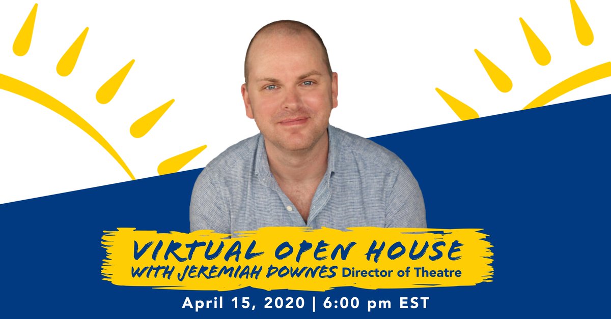 summer_atsem's tweet photo. Join us for our Virtual Open House on Facebook Live featuring Director of #Theatre Jeremiah Downes! 
April 15, 2020 at 6:00 pm EST.

Registrations are still open for all of our programs—#EmbraceYourSummer and register today! https://t.co/DauFvg9L6q https://t.co/tUMyqGCNvA