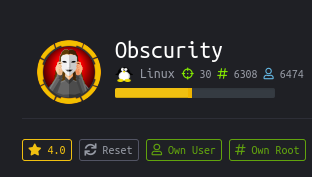 LickosA's tweet photo. owned user and root of #obscurity 😍 machine on @hackthebox_eu. That was very fun 🥰.
#python #exploit #passwordcraking #privesc #OSCP 
#RWPS https://t.co/8yNub00PqB