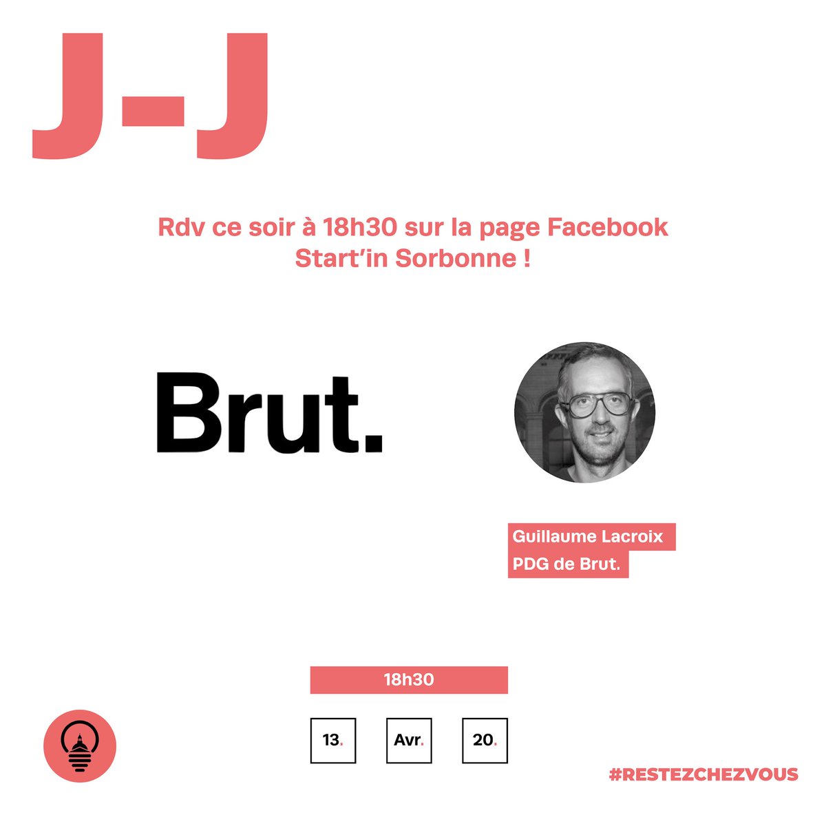 Startinsorb's tweet photo. [E-CONFERENCE]

Ce soir à 18h30, n‘mois accueillons Guillaume Lacroix, pdg de @brutofficiel en live sur notre page Facebook ��

https://t.co/qUUC43JHcW

Nous vous y attendons nombreux pour répondre à toutes vos questions 

💡

#conférence #coronavirus #COVID19 #media #Covid_19 https://t.co/nw6GFijCCI
