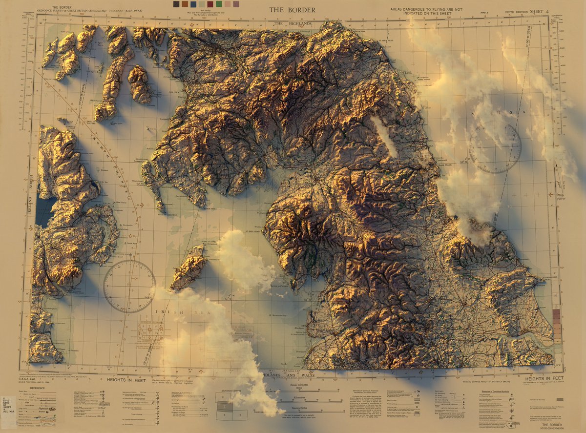 geo_spatialist's tweet photo. The Border - Great Britain (Aeronautical) - Series M422 (4369) - Sheet 4 - U.S. Army Map Service, 1944 

#arcgispro #blender #copernicus (surface) #unitedkingdom #greatbritain #maps https://t.co/06y2IvHf5a