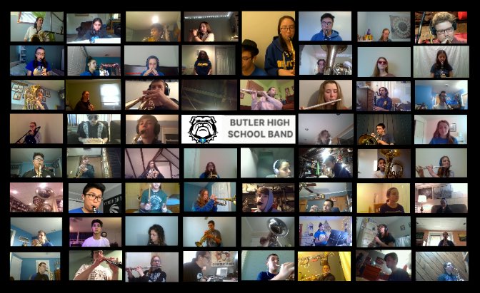 butlerhsband's tweet photo. Great job kids! This was a wild adventure both performing and editing. Now we all need to invest in good quality microphones!
@butlerpublic @BPSPrincipals
#band #bandproject #socialdistancingperformance @Adobe @AdobePremiere https://t.co/iIpSt9OR9D