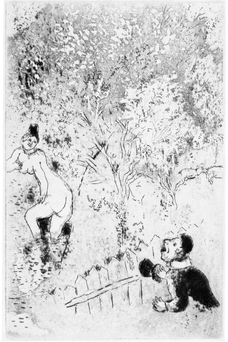 ToledoMuseum's tweet photo. Today's #ArtMinute, sponsored by @AmericanFrame, is:  

Marc Chagall (Belorussian, active France, 1887–1985), "Les sept péchés capitaux (The Seven Deadly Sins)". 

#MuseumFromHome https://t.co/9WwYEVm3K0