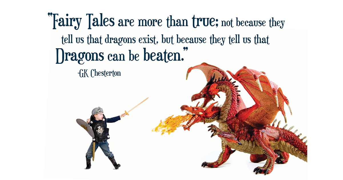 This is a great quote. Dragons can be beaten!