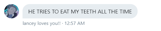 Exposing Matt as a teeth moncher