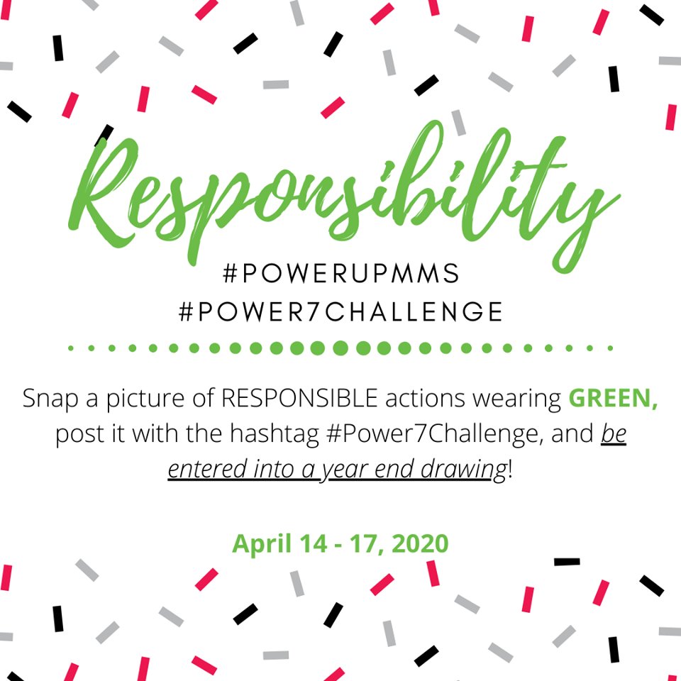srspickard's tweet photo. It's RESPONSIBILITY Week at #PowerUpMMS! Share out how you're being responsible this week! #Power7Challenge #Character Counts https://t.co/eyM7NywrDK