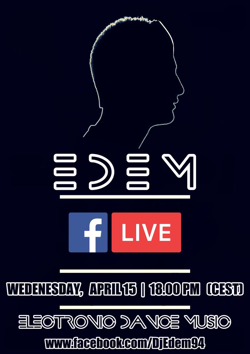 DJEDEM94's tweet photo. This #Wednesday #FaceBookLive at 18.00 pm (CEST) 

See you: https://t.co/xNdclOJ94X

#stayhome #covid19 #live #session #djmix #edm #electronicdancemusic #edem94 #stayathome #musicconectingpeople #bigroom #tomorrowworld #tomorrowland #stmpdrcrds https://t.co/hm9hZy5Qyz