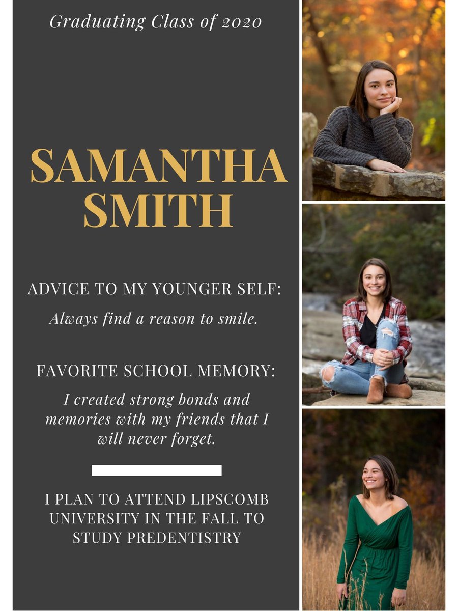 SMMHSEagles's tweet photo. #ClassOf2020 Spotlight Series 

#SMMHSSeniorsSoar ❤🖤🦅 https://t.co/m63b8RT0rh