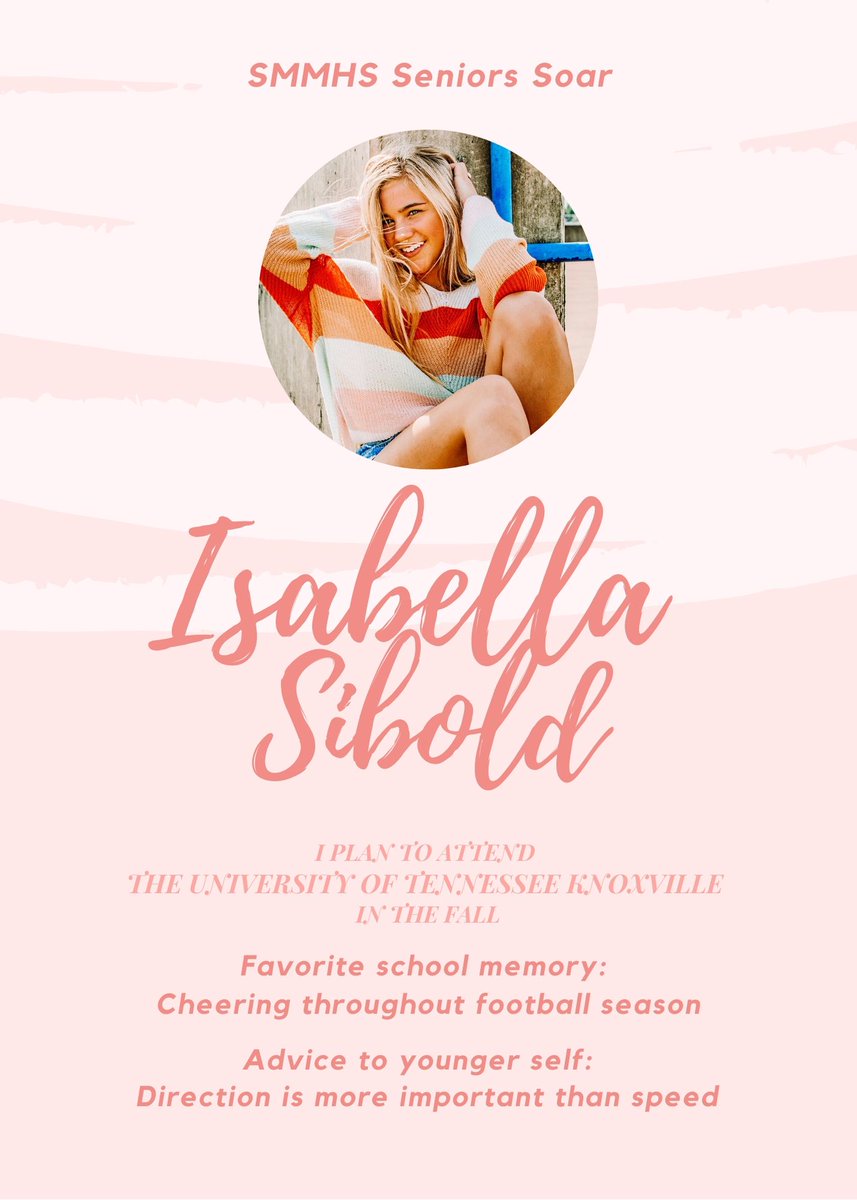 SMMHSEagles's tweet photo. #ClassOf2020 Spotlight Series 

#SMMHSSeniorsSoar ❤🖤🦅 https://t.co/m63b8RT0rh