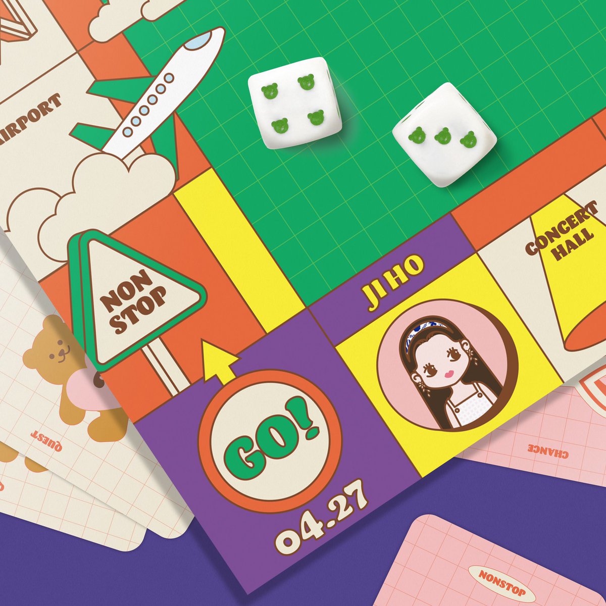 8_OHMYGIRL's tweet photo. OH MY GIRL 7TH MINI ALBUM [NONSTOP] Game Start 🎲

Coming Soon 2020. 04. 27

#오마이걸 #OHMYGIRL #OMG #NONSTOP https://t.co/MZrhz2admT