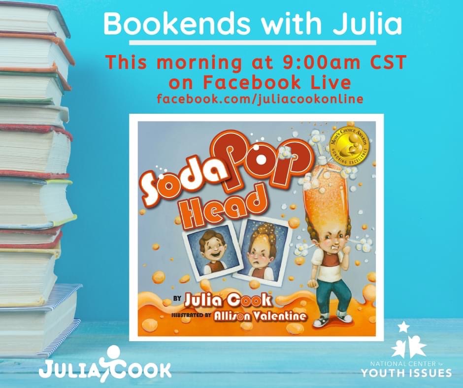 HeatherRadebau2's tweet photo. One of my favorite Julia Cook books to read to my students is Soda POP head.  Today I shared it with my boys! They were so excited when she mentioned their names. We can’t wait to practice our strategies! @VillaCrestaElem @jenyrohr @heather_lundy @BCPScounseling @juliacookonline https://t.co/c28fLjrR3B