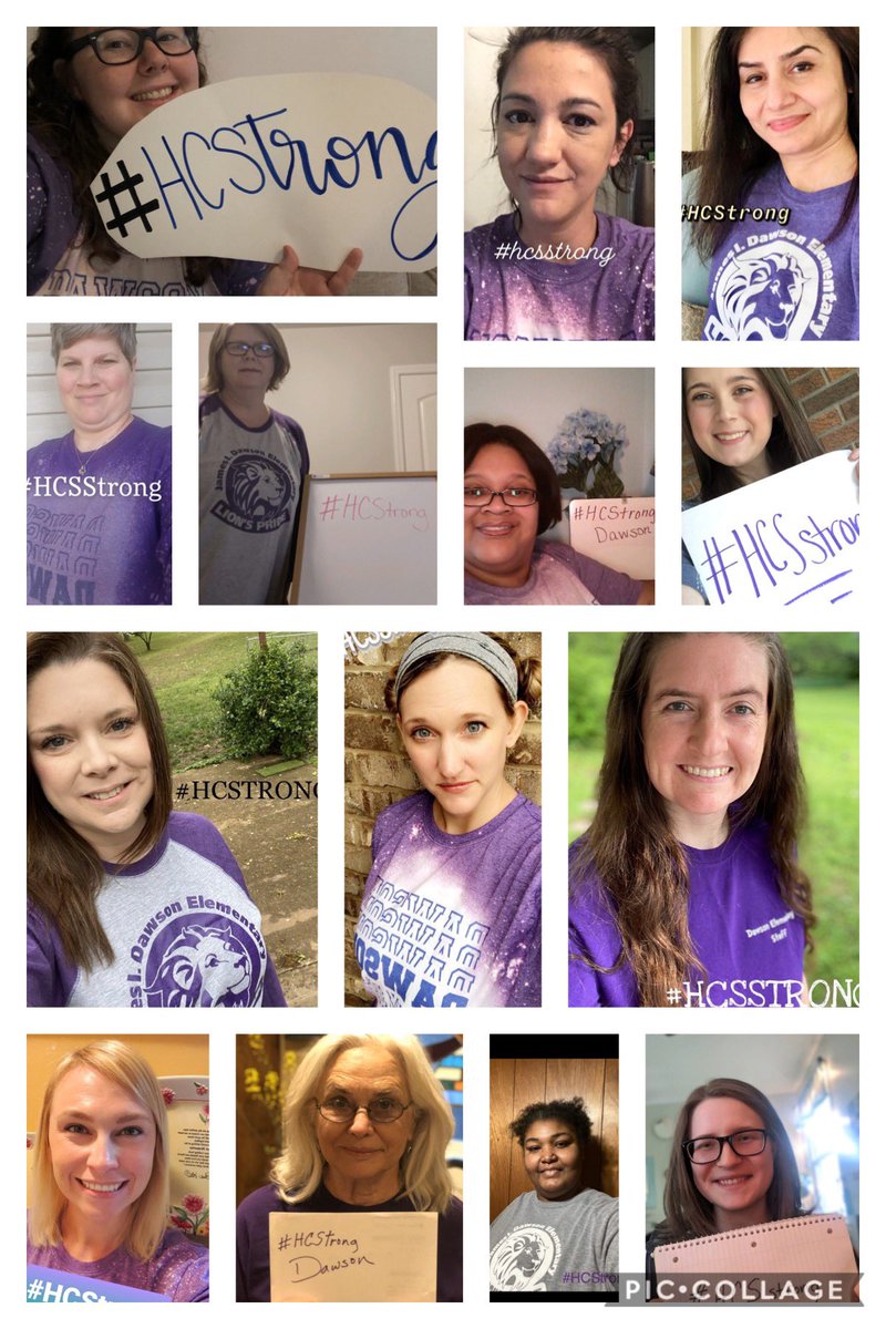 Today, Dawson Elementary will post various photos of our staff to show that we are #HCStrong! We support our students! <a href="/HSVk12/">Huntsville City Schools</a>
