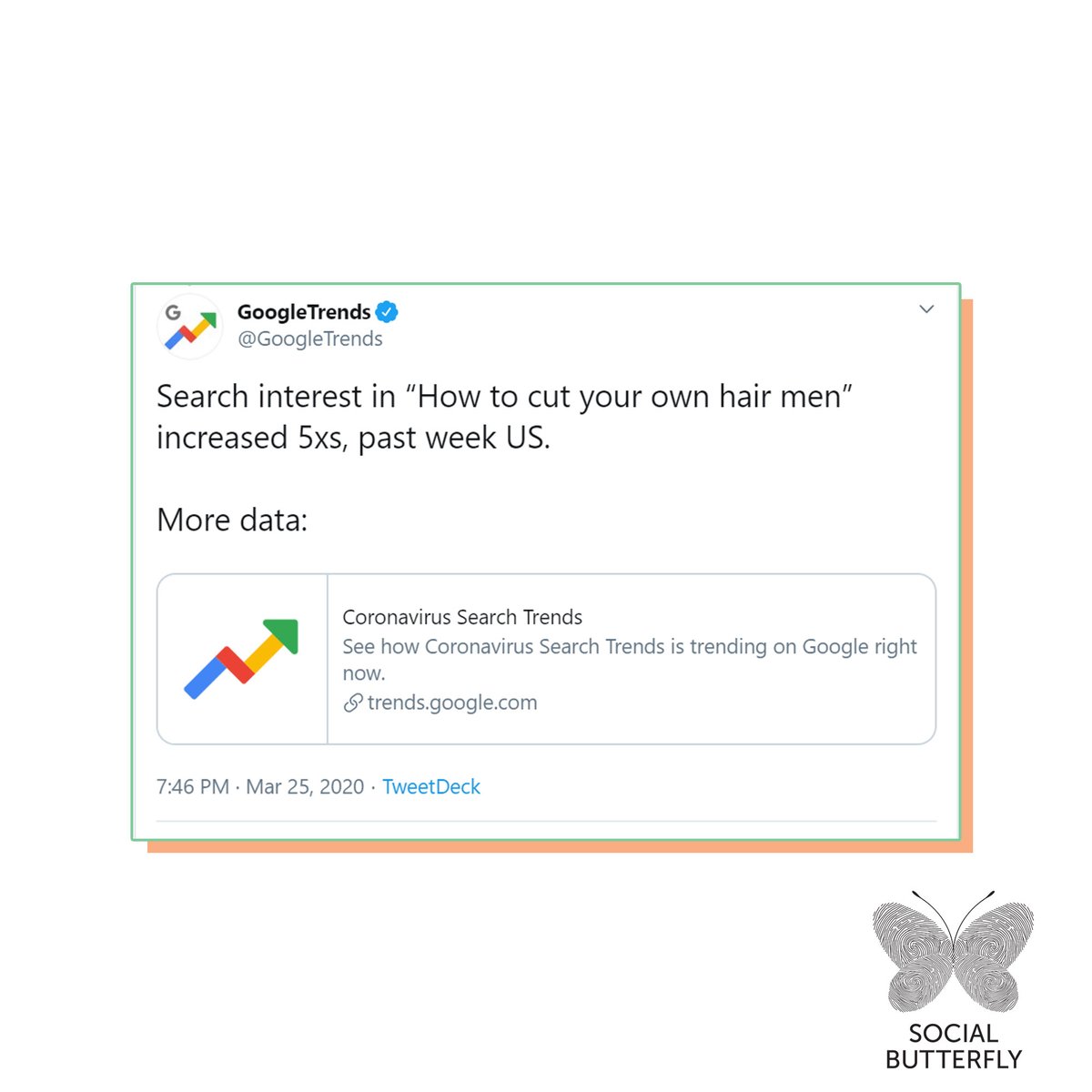 With the current lockdown, searches for "How to cut your own hair" spiked at 5x times higher on google searches. Let's hope the bowlcut stays right where it belongs...in the 90s!