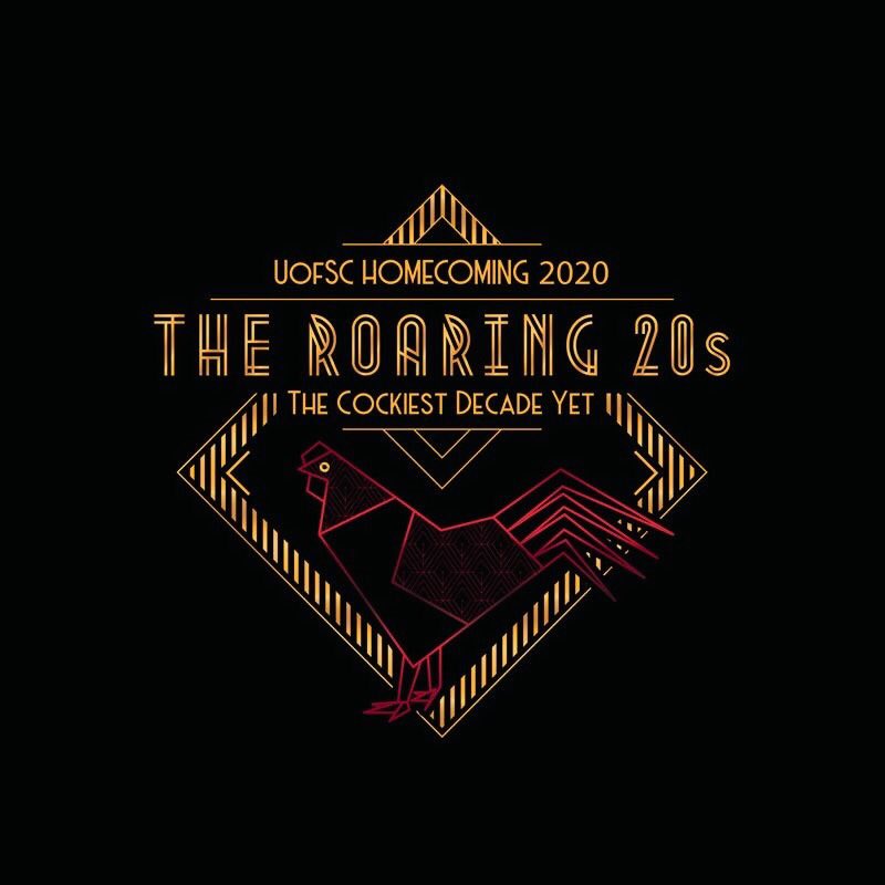 USCHomecoming's tweet image. The wait is finally over and we’re so excited to announce that Homecoming 2020’s theme is “The Roaring 20s: The  Cockiest Decade Yet” 🎉🌟🤩 We think this theme is a perfect, once in a lifetime fit and we can’t wait to bring the roaring 20s to campus!!
