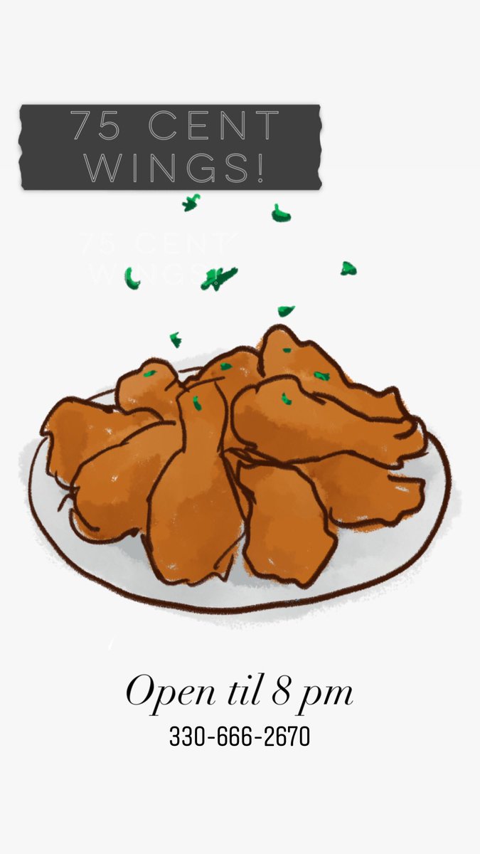 Gasoline_Alley's tweet photo. It’s 75 cent wing day! https://t.co/BB7y2aFWj2