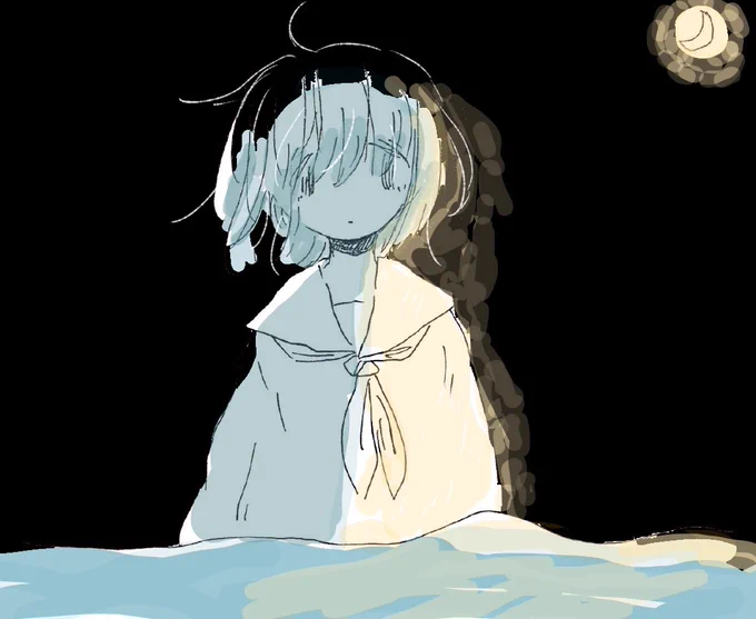 海と女の子って危うくて神秘的ですきなんですよね 